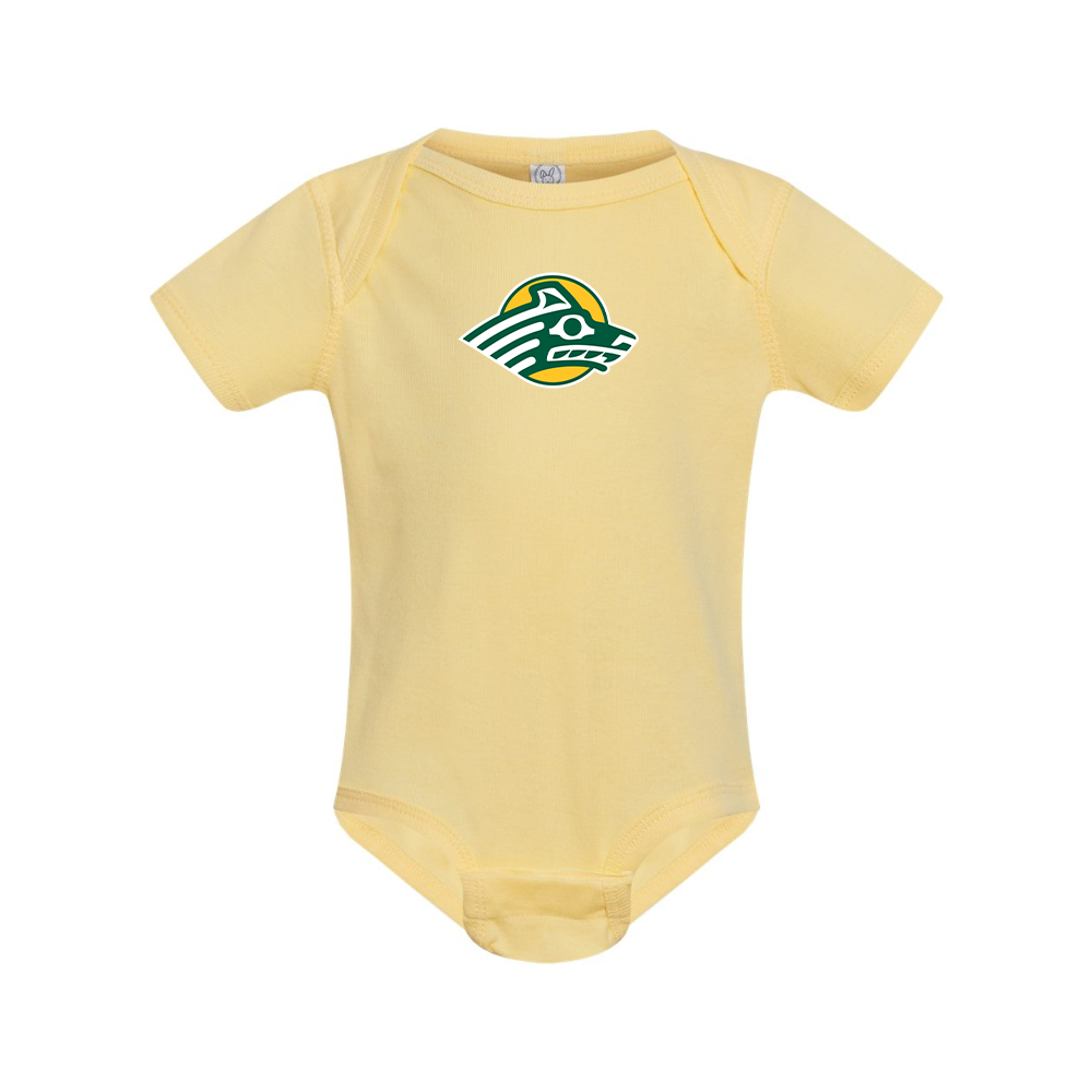 Alaska Anchorage Seawolves  Rabbit Skins Infant Baby Rib Bodysuit