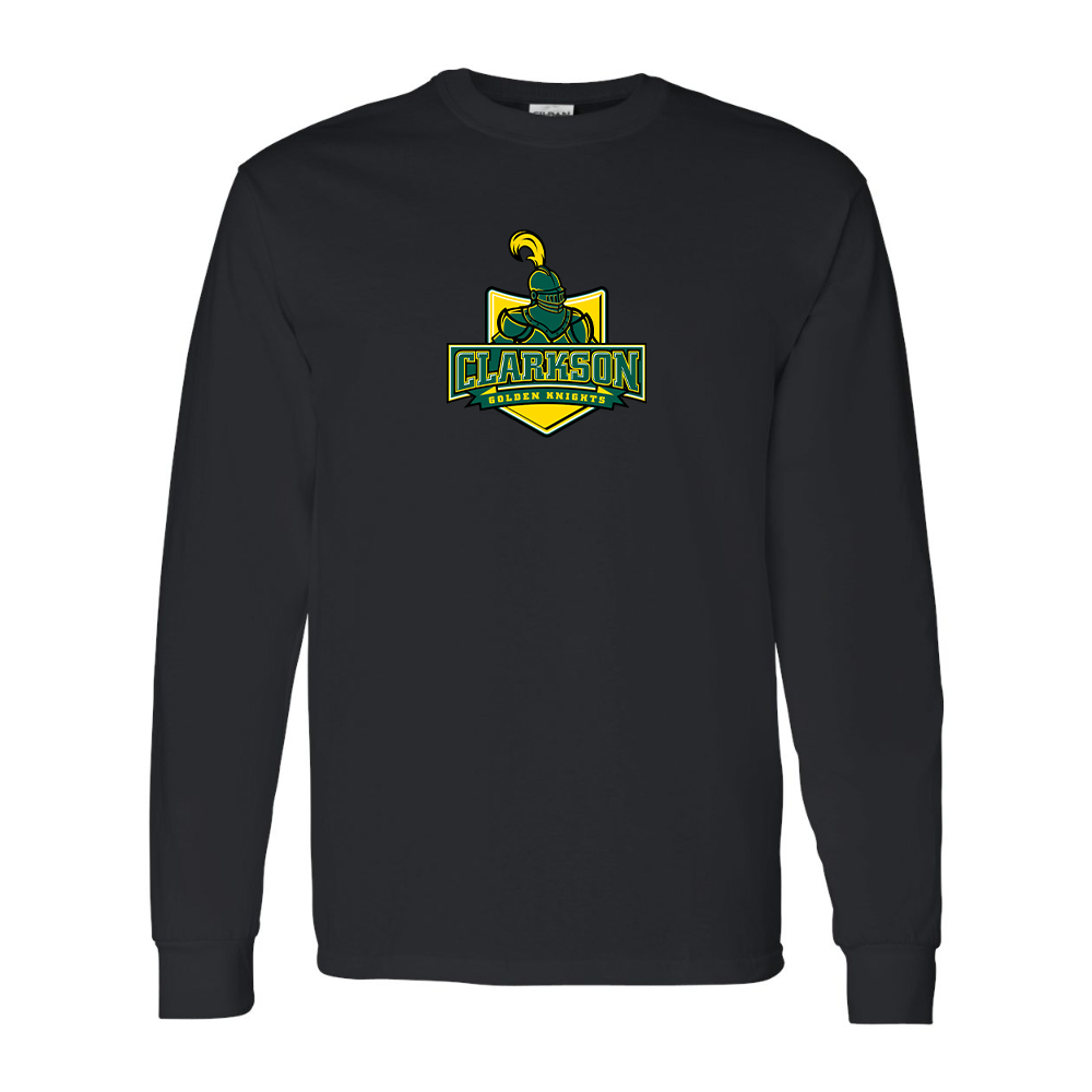 Men's Clarkson Golden Knights Gildan Heavy Cotton Long Sleeve T-Shirt