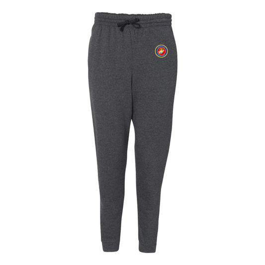 Men's  USMC Emblem JERZEES Nublend Joggers