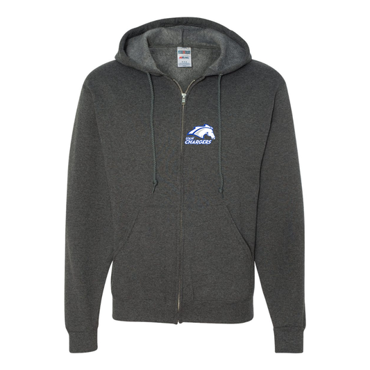 Men's Alabama Huntsville Chargers JERZEES NuBlend Full-Zip Hooded Sweatshirt