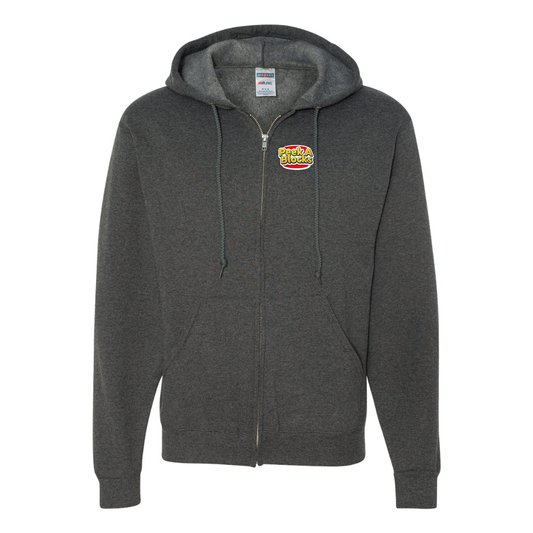 Men's Peek A Blocks JERZEES NuBlend Full-Zip Hooded Sweatshirt