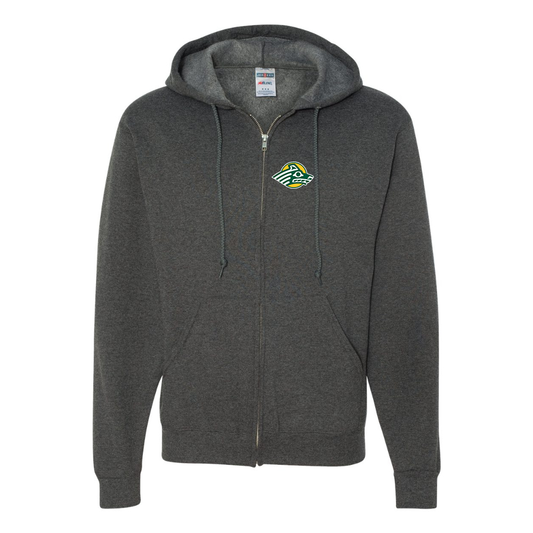 Men's Alaska Anchorage Seawolves  JERZEES NuBlend Full-Zip Hooded Sweatshirt
