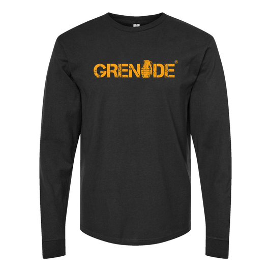Men's Grenade Logo Cotton Long Sleeve T-Shirt