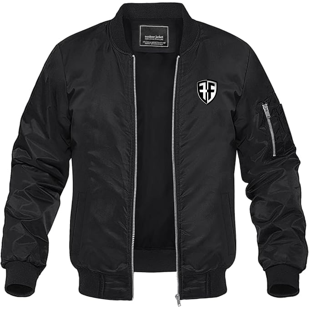 Men's Foffa Bike  Lightweight Bomber Jacket Windbreaker Softshell Varsity Jacket Coat
