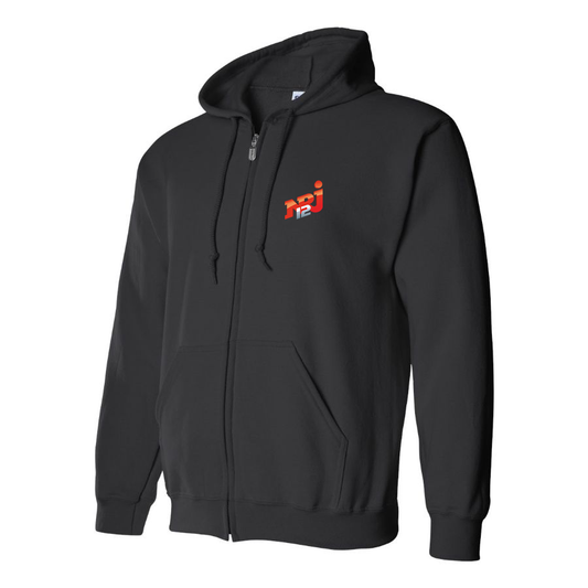 Men's  NRJ 12 Logo  Zipper Hoodie