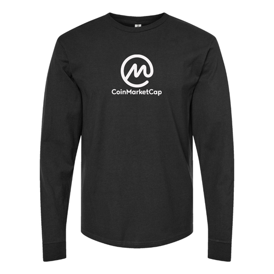 Men's CoinMarketCap Logo Cotton Long Sleeve T-Shirt