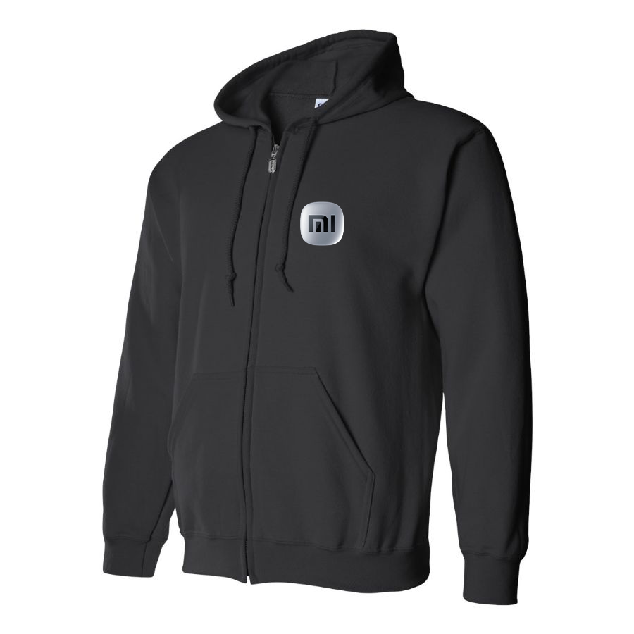 Men's Xiaomi SU7 Logo Zipper Hoodie