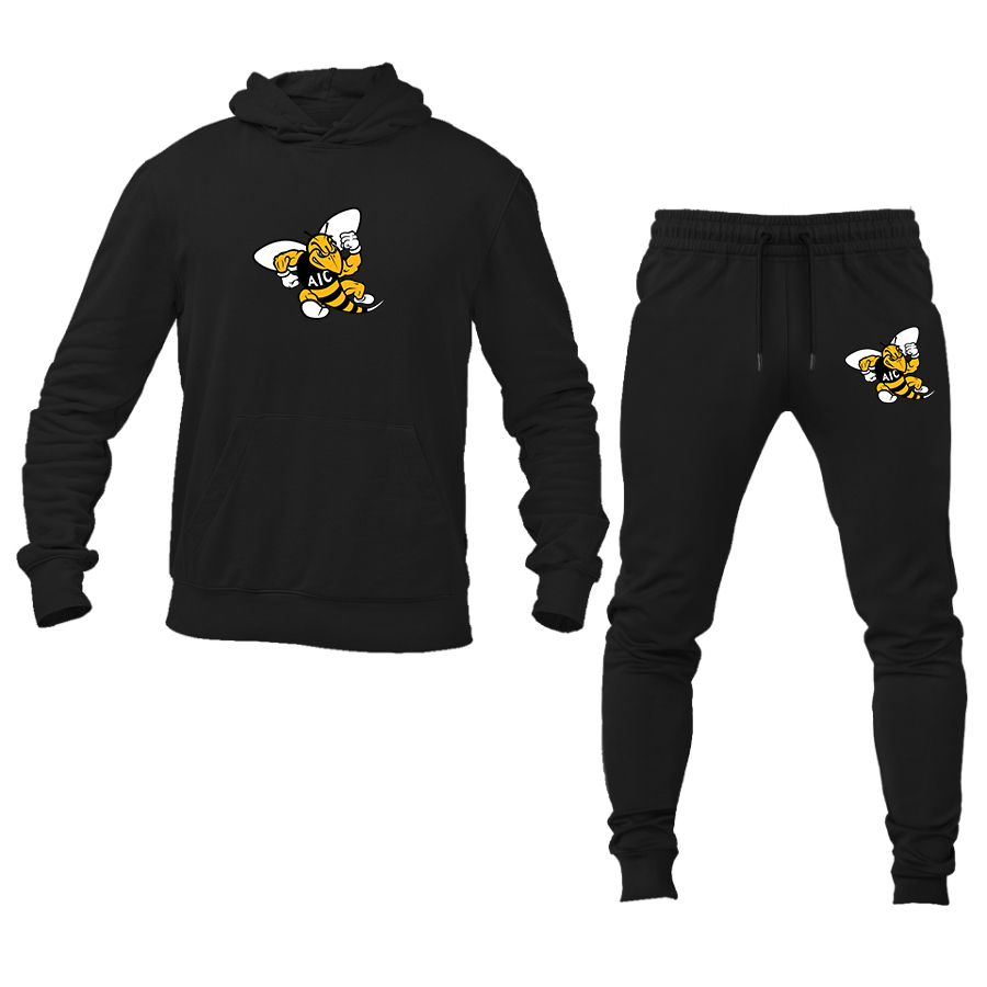 Men's AIC Yellow Jackets Hoodie Joggers Set