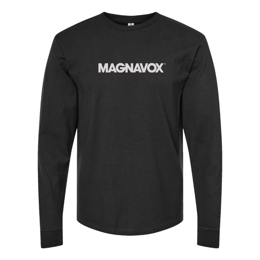 Men's Magnavox Logo Cotton Long Sleeve T-Shirt