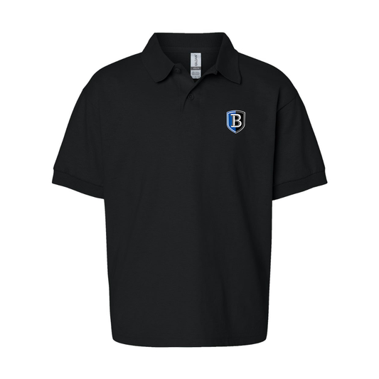 Youth  Bentley Falcons  Gildan Dry Blend Jersey Polo