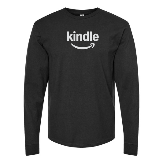 Men's Amazon Kindle Logo Cotton Long Sleeve T-Shirt