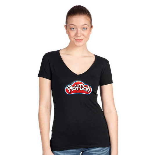 Women's Play Doh Next Level V-Neck T-Shirt