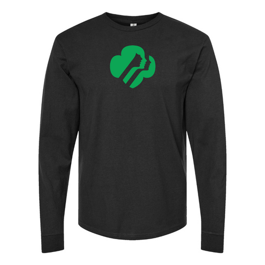 Men's Girl Scouts Logo Cotton Long Sleeve T-Shirt