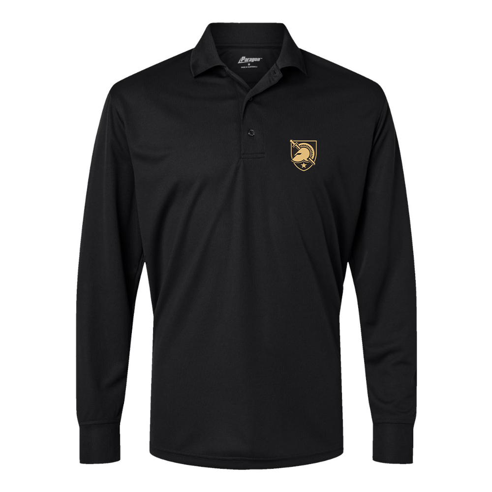 Men's  Army Black Knights Paragon Prescott Long Sleeve Polo