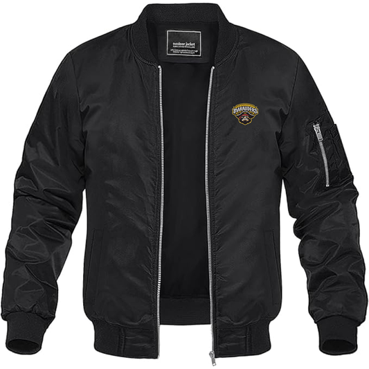 Men's  Bradenton Marauders Logo Lightweight Bomber Jacket Windbreaker Softshell Varsity Jacket Coat