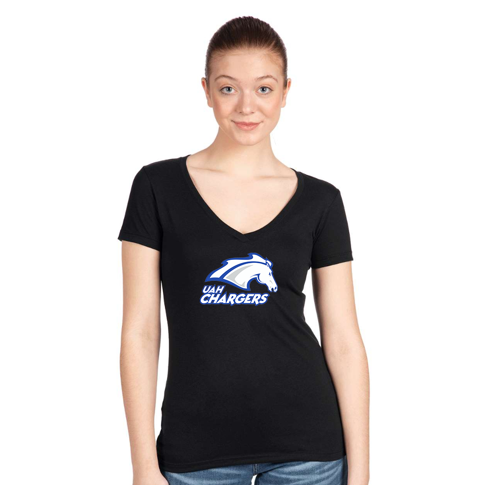 Women's Alabama Huntsville Chargers Next Level V-Neck T-Shirt