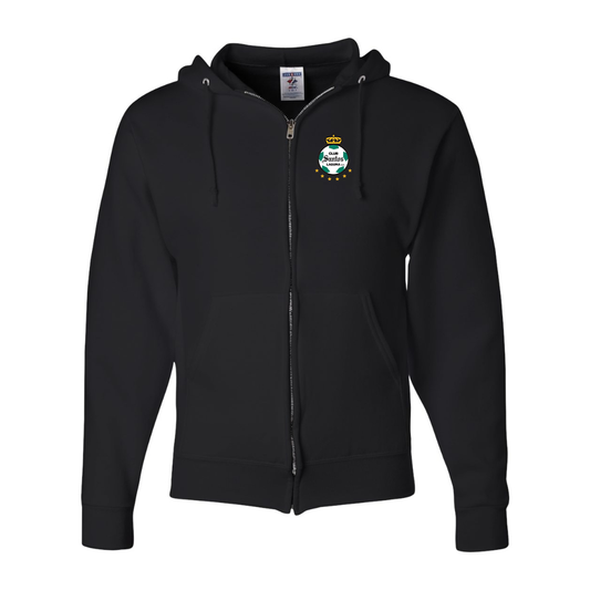 Men's Santos Laguna Soccer JERZEES NuBlend Full-Zip Hooded Sweatshirt