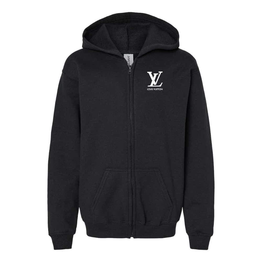 Youth  Louis Vuitton Gildan Heavy Blend Full Zip Hooded Sweatshirt