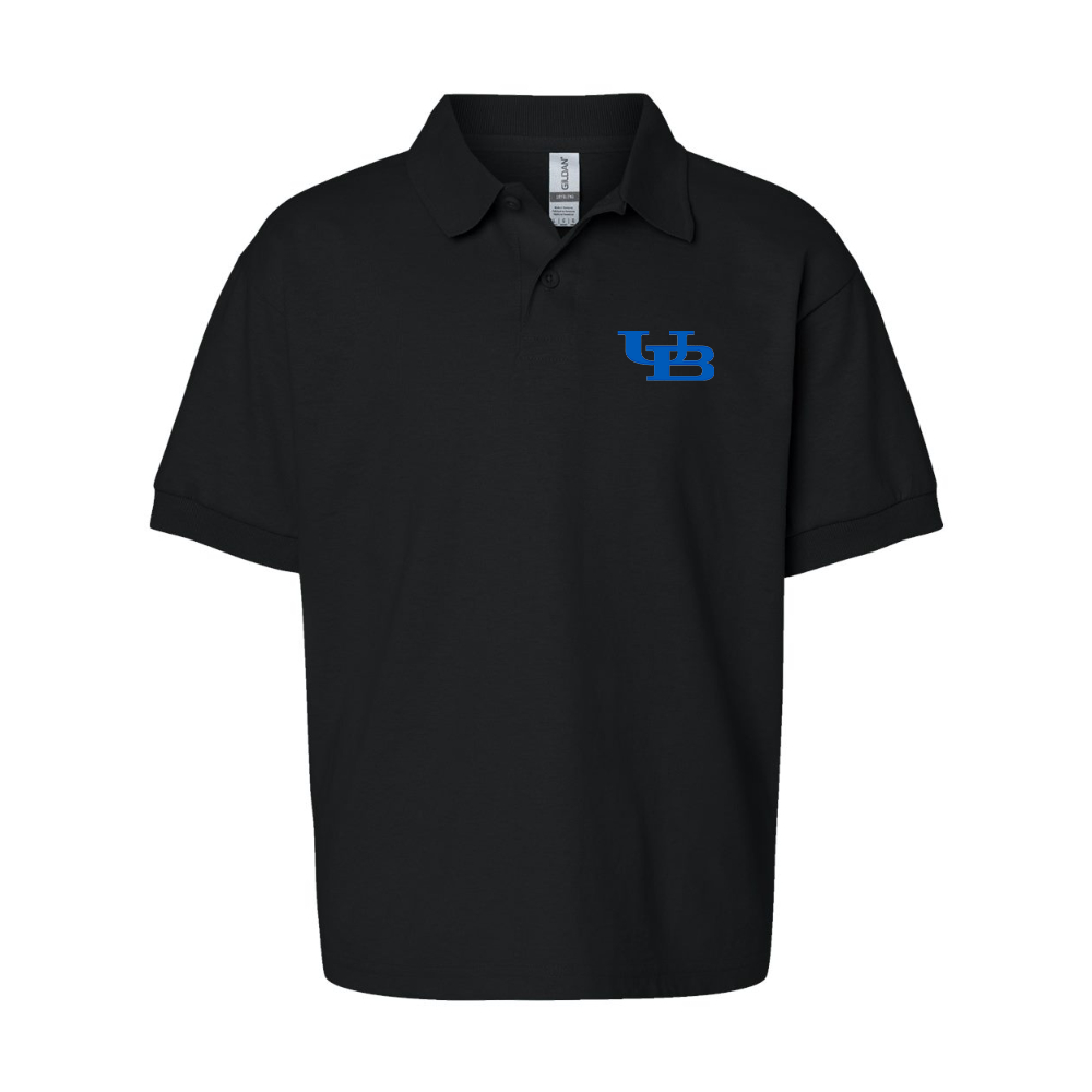 Youth Buffalo Bulls  Gildan Dry Blend Jersey Polo