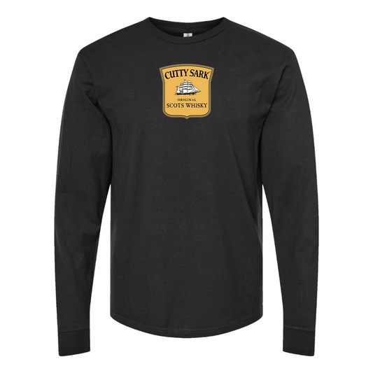 Men's Cutty Sark Logo Cotton Long Sleeve T-Shirt