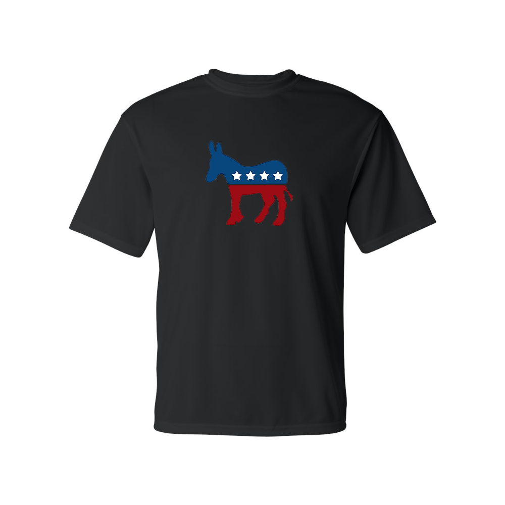 Men's Democrat Election Symbol Performance T-Shirt