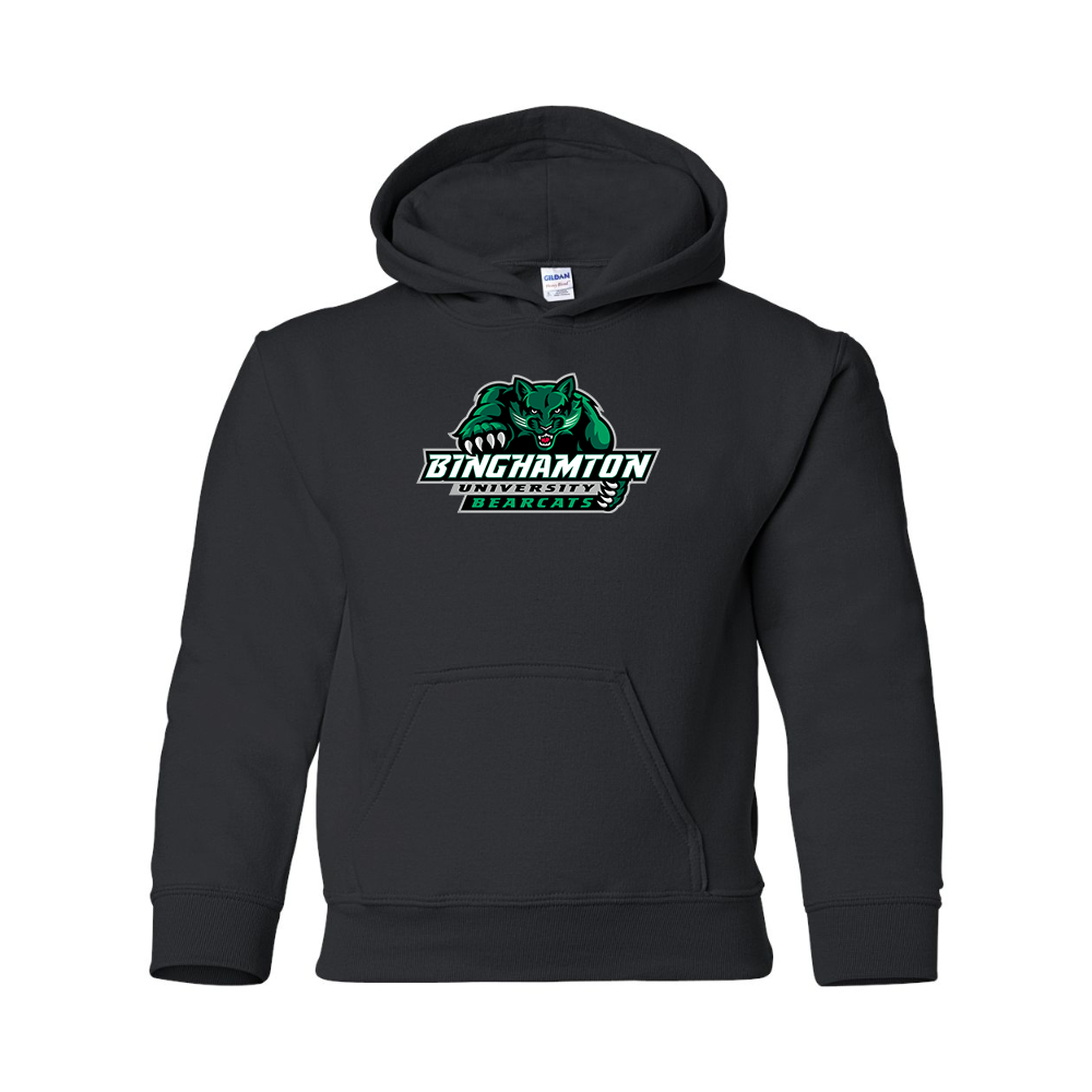Youth  Binghamton Bearcats  Gildan Heavy Blend  Hooded Sweatshirt