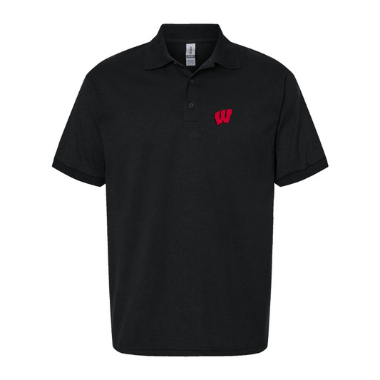 Men's Wisconsin Badgers Logo Dry Blend Polo
