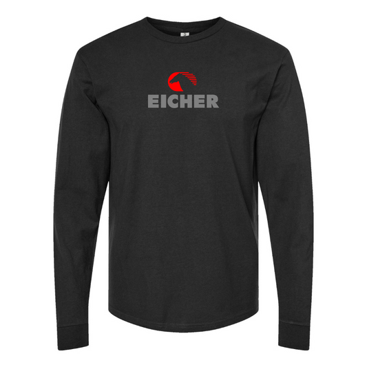 Men's Eicher Logo Cotton Long Sleeve T-Shirt