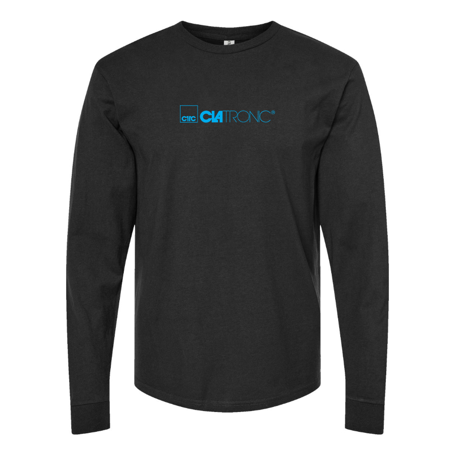 Men's Clatronic Logo Cotton Long Sleeve T-Shirt