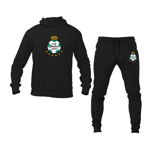 Men's Santos Laguna Soccer Hoodie Joggers Set