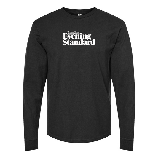 Men's London Evening Standard  Logo Cotton Long Sleeve T-Shirt