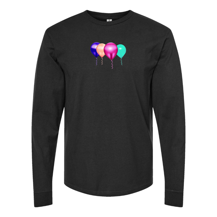 Men's Balloon-Emojis Logo Cotton Long Sleeve T-Shirt