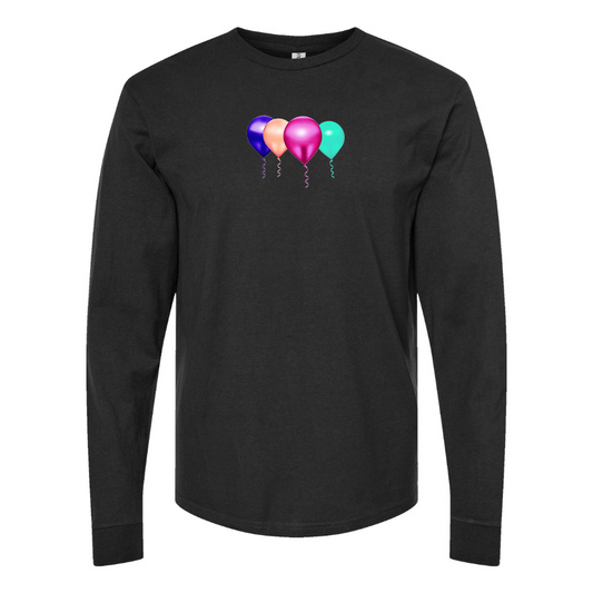 Men's Balloon-Emojis Logo Cotton Long Sleeve T-Shirt