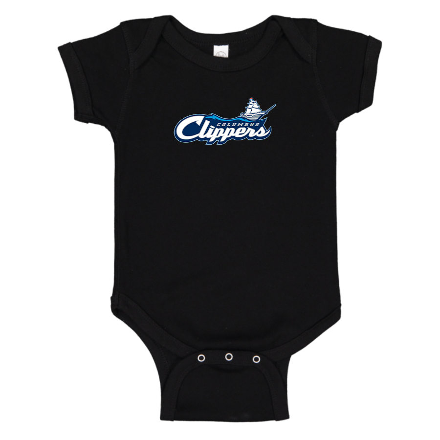 Columbus Clippers Logo Baby Onesie Romper