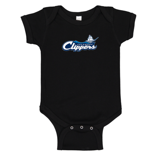 Columbus Clippers Logo Baby Onesie Romper
