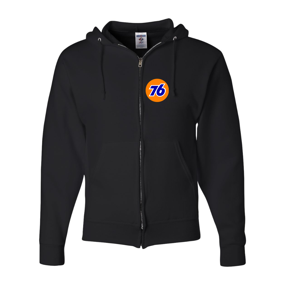 Men's 76 Gas Station JERZEES NuBlend Full-Zip Hooded Sweatshirt