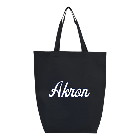 Akron Zips  Q-Tees Non-Woven Gusset Bottom Tote