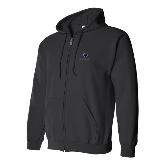 Men's Karma Logo Zipper Hoodie