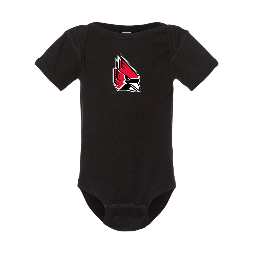 Ball State Cardinals  Rabbit Skins Infant Baby Rib Bodysuit