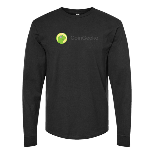 Men's CoinGecko Logo Cotton Long Sleeve T-Shirt