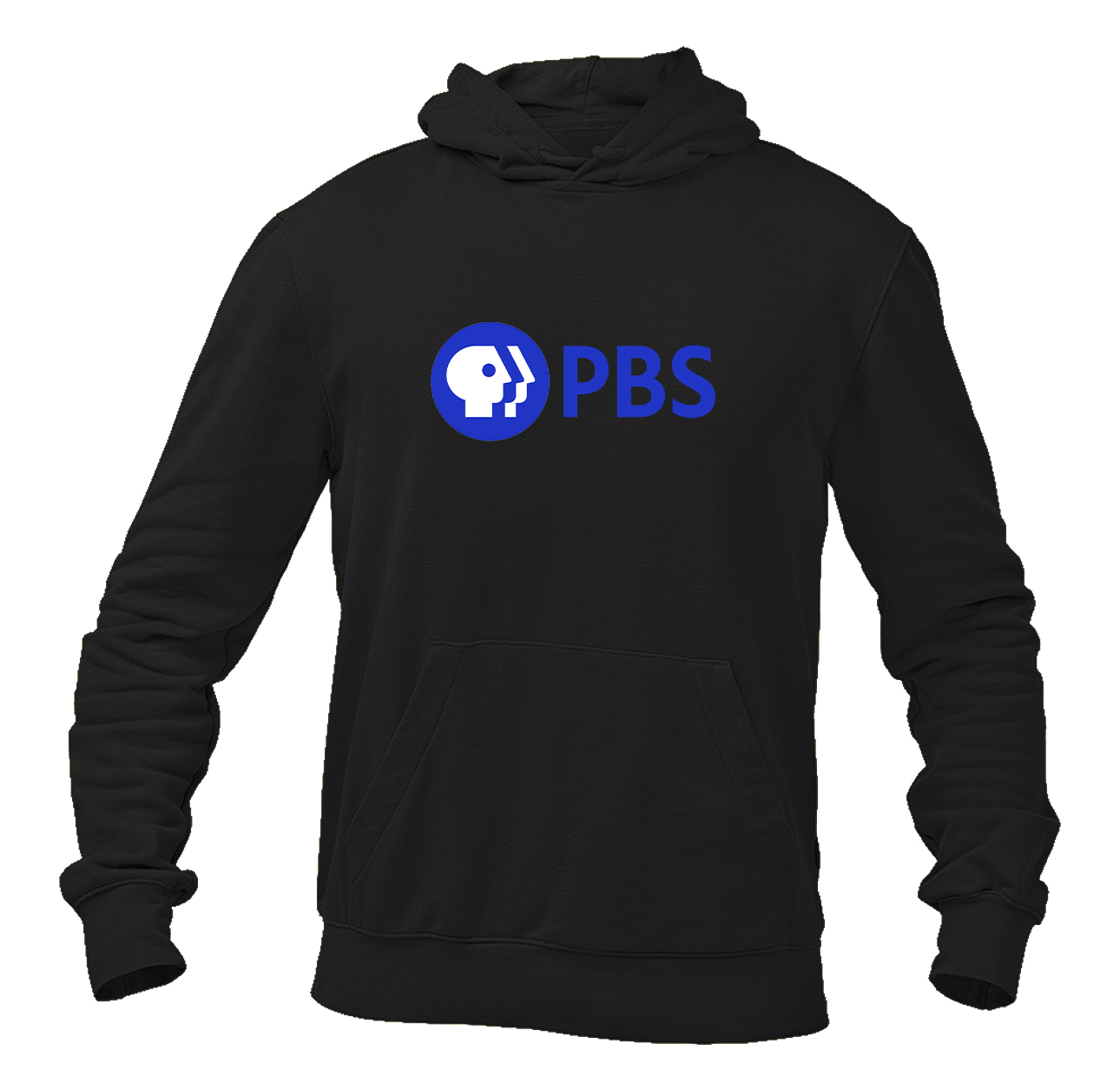 Men's PBS Blue  Softstyle Midweight Hooded Sweatshirt