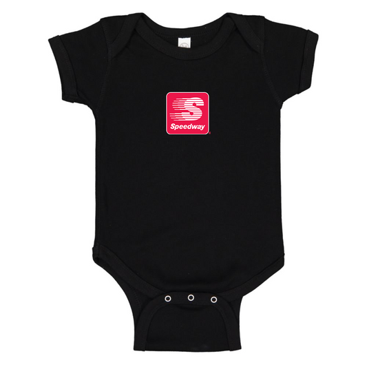 Speedway Gas Station  Logo Baby Onesie Romper