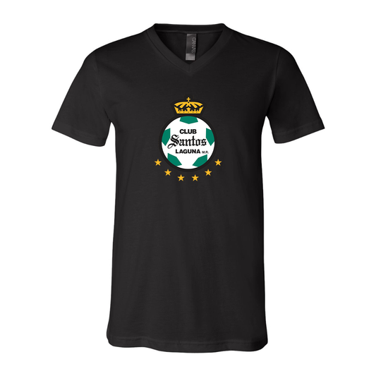 Santos Laguna Soccer BELLA  CANVAS - Jersey V-Neck T-Shirt