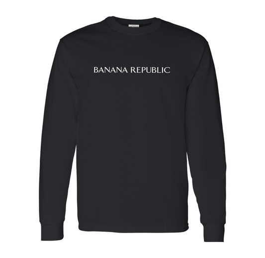 Men's Banana Republic Gildan Heavy Cotton Long Sleeve T-Shirt