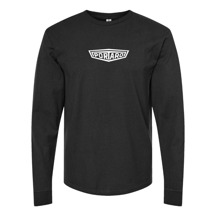 Men's Portaro Logo Cotton Long Sleeve T-Shirt