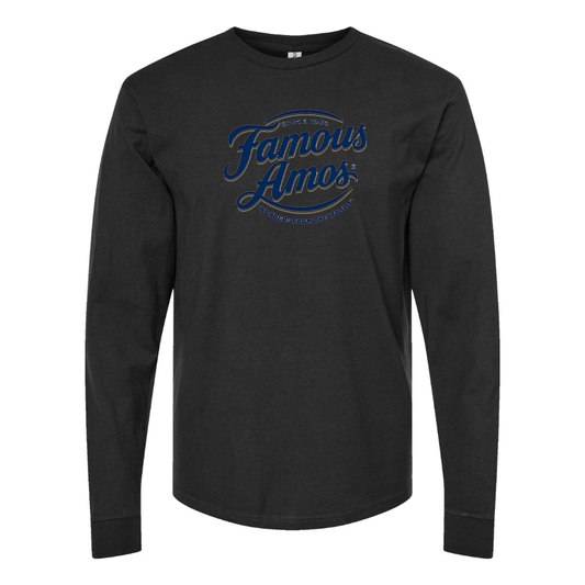 Men's Famous Amos Logo Cotton Long Sleeve T-Shirt