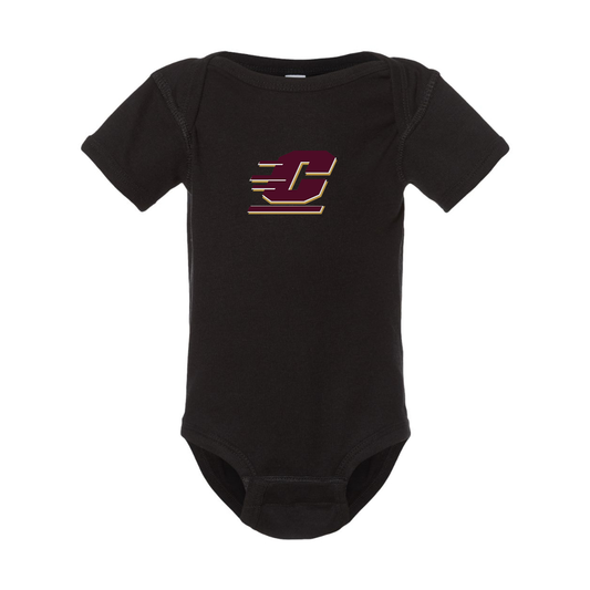 Central Michigan Chippewas  Rabbit Skins Infant Baby Rib Bodysuit