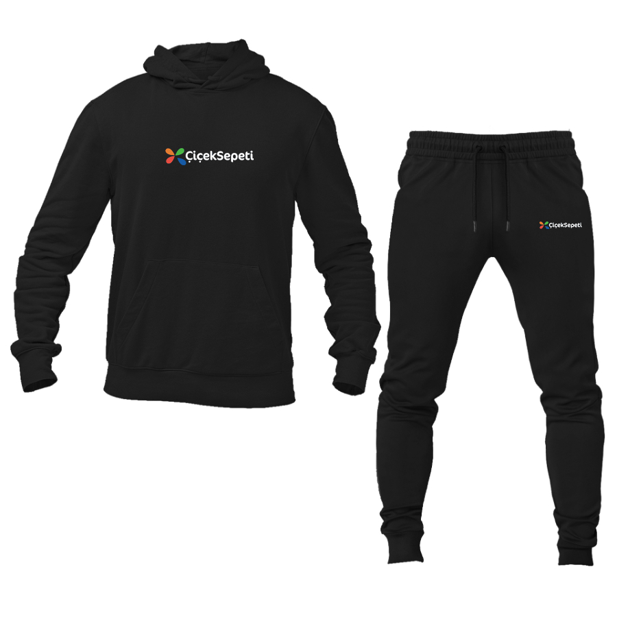 Men's Ciceksepeti Logo Hoodie Joggers Set