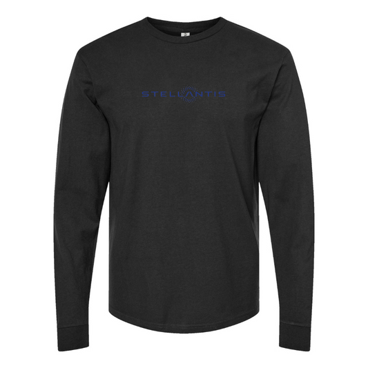 Men's Stellantis Logo Cotton Long Sleeve T-Shirt
