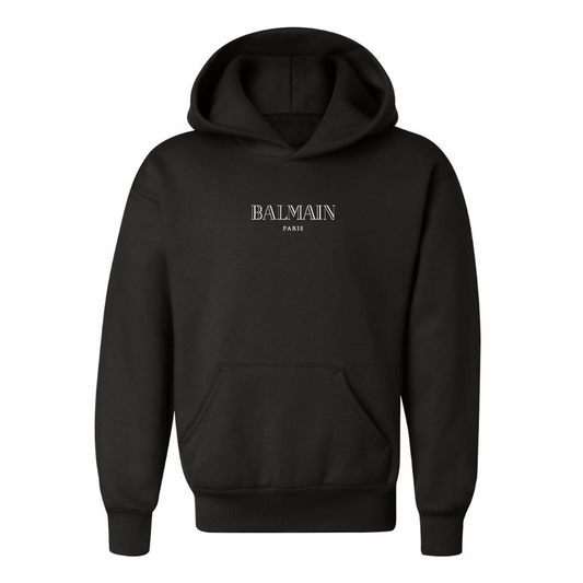 Youth  Balmain Logo  Pullover Hoodie